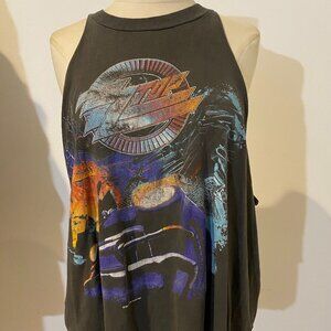 Vintage ZZ top Recycler world tour cut off Tee tshirt